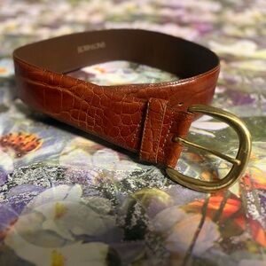 Vintage Robinsons Imported Alligator Grain Steerhide Belt 🌵Large